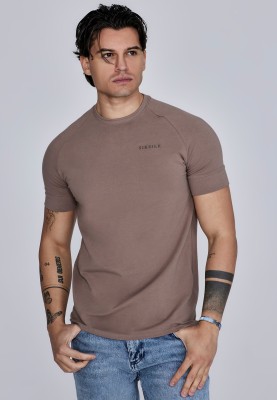 Brązowy t-shirt logo (L)
