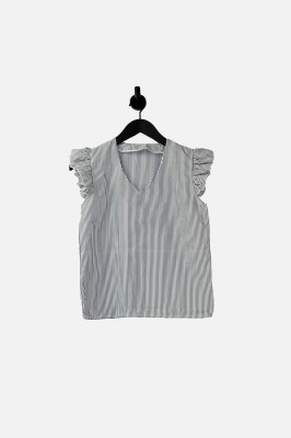 Dwukolorowa bluzka paski (S)