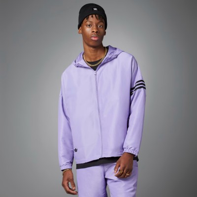 Fioletowa cienka kurtka kaptur HR8692 (L)