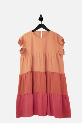 Midi sukienka marszczenia (L)