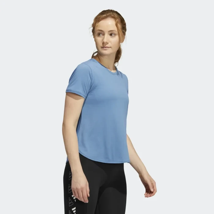 Niebieski asymetryczny t-shirt HD9565 (XS)