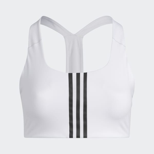 Biały logowany bralet HC5388 (46-48)