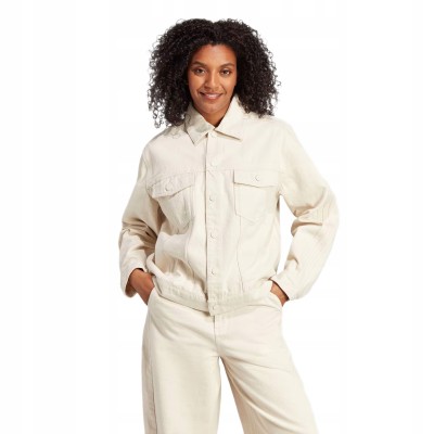 Jeansowa jasnobeżowa kurtka IJ6624 (M)