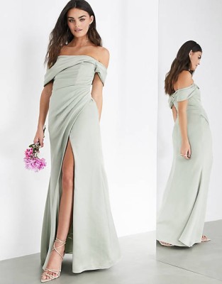Satynowa sukienka maxi (38)