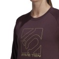 Burgundowa koszulka nadruk HG1298 (XS)