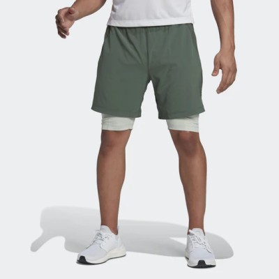 Dwuwarstwowe spodenki logo HR3770 (XS)