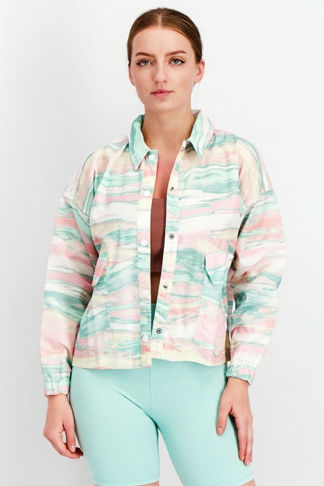 Kolorowa cienka kurtka GN4285 (XS)