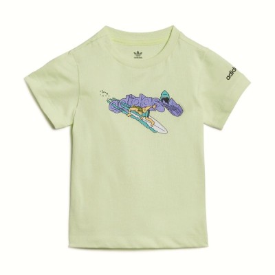 Jasnozielona koszulka nadruk HE6907 (0-3M)