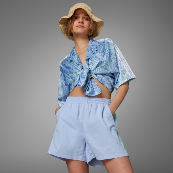 Jasnoniebieskie szorty wiązanie IT8164 (XXS)