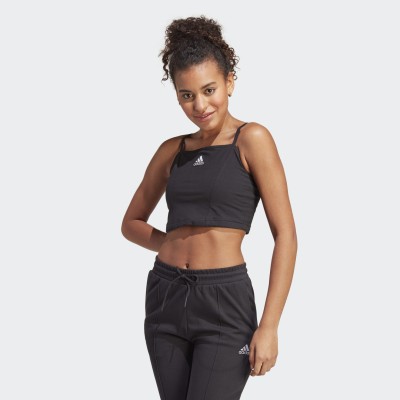 Czarny logowany top IC9653 (L)