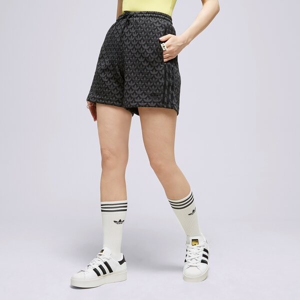 Czarne logowane spodenki II3189 (XS)