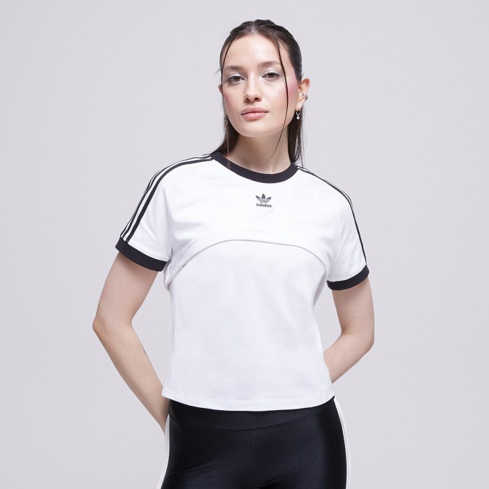 Biały t-shirt top 2w1 IC8808 (L)