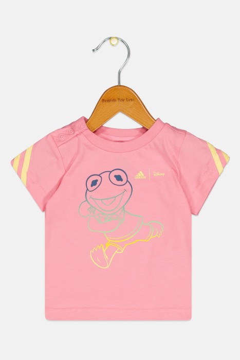 Różowy t-shirt nadruk HK6662 (3-6M)