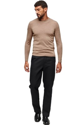 Beżowy sweter melanż (XL)