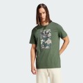 Khaki t-shirt nadruk IU4684 (XS)