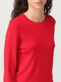 Czerwony cienki sweter cyrkonie (S)