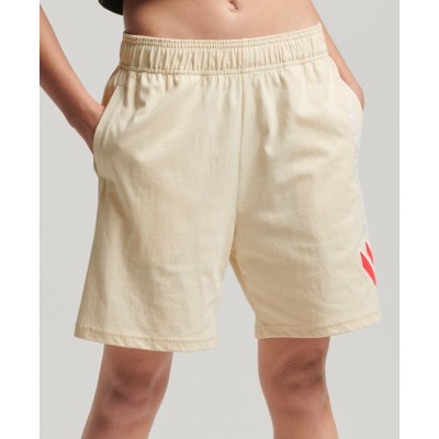 Logowane spodenki ecru (36)