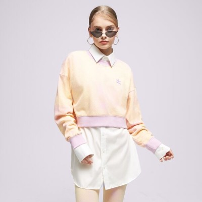 Żółta bluza wzór tie dye HL6599 (38)