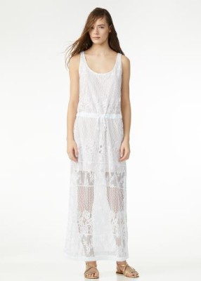 Biała sukienka maxi (L)