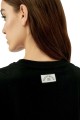 Czarny t-shirt nadruk (XS)