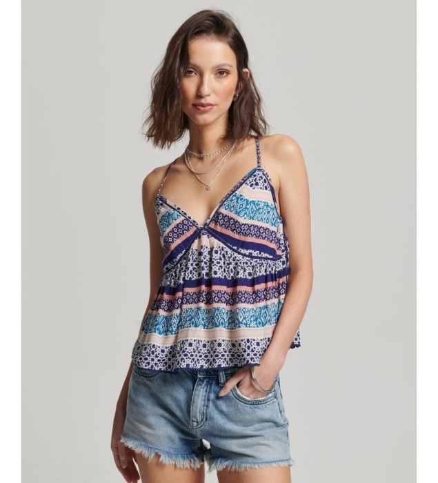 Kolorowy top wzór ramiączka (36)