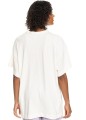 Śmietanowy luźny t-shirt (XS)