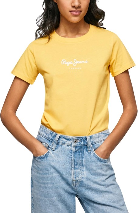 Żółty t-shirt logo (XS)