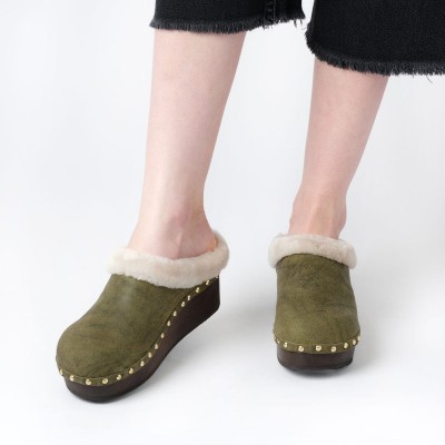 Ocieplane chodaki ciemnozielone (40)