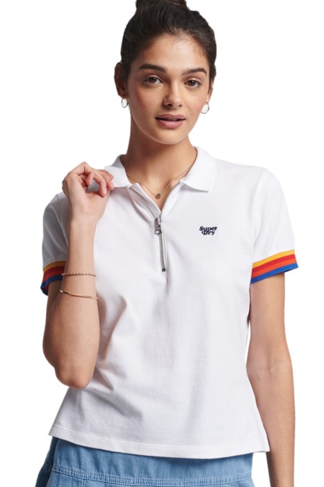 Biała koszulka polo zamek (38)