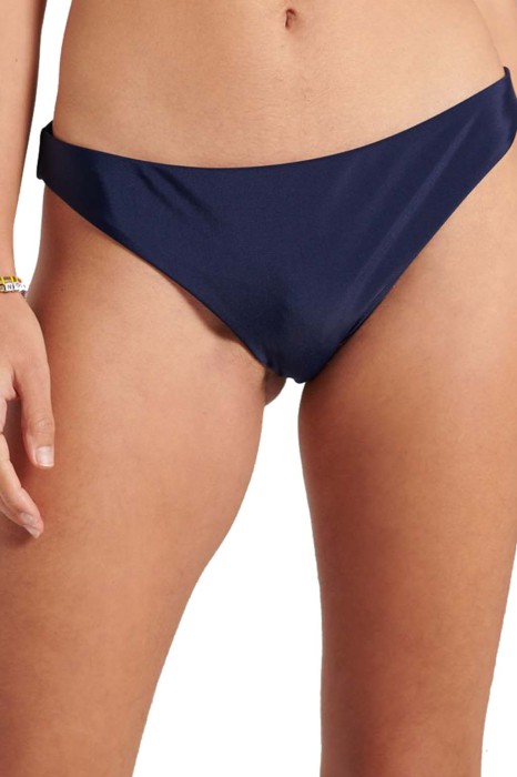 Granatowe gładkie figi kąpielowe (36)