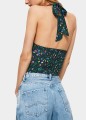 Wiązany top kwiaty (M)