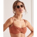 Miedziany top bikini marszczenia (36)