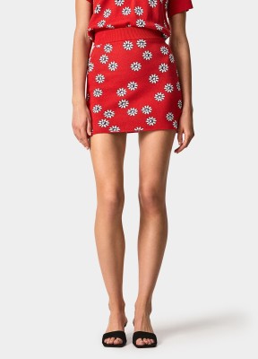 Czerwona spódnica mini (XS)