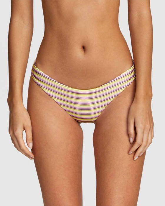 Kolorowe figi bikini paski (S)