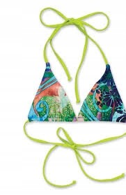 Wzorzysty biustonosz bikini (S)