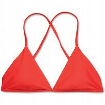 Czerwony trójkątny top bikini (M)