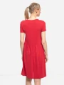 Czerwona sukienka krótki rękaw (40)