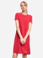 Czerwona sukienka krótki rękaw (40)