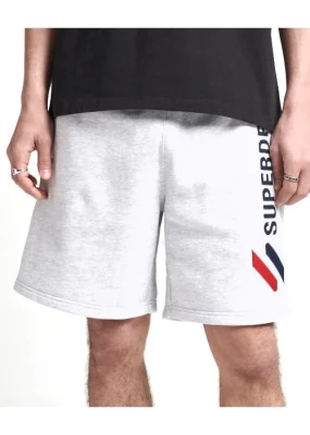 Szare melanżowe szorty logo (2XL)