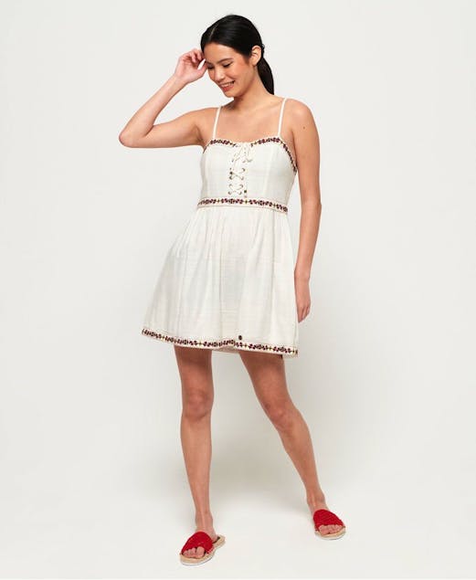 Śmietankowa sukienka hafty (40)