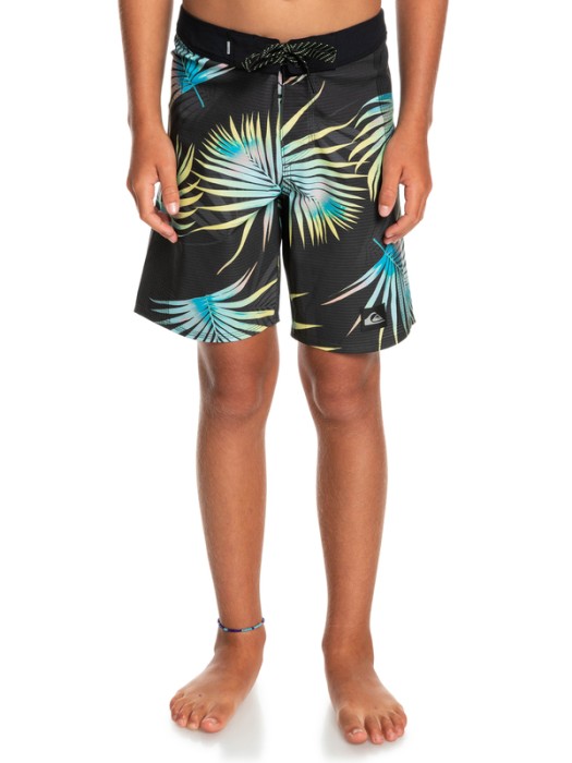 Czarne boardshorty wzór (8L)