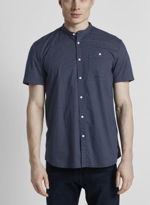 Granatowa wzorzysta koszula (S)