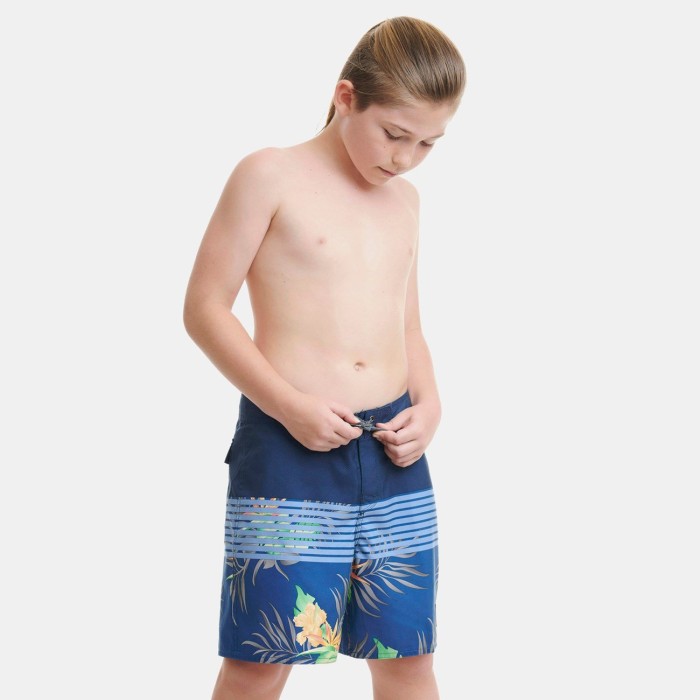 Granatowe boardshorty wzór (16L)