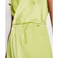 Pistacjowa satynowa sukienka (44)