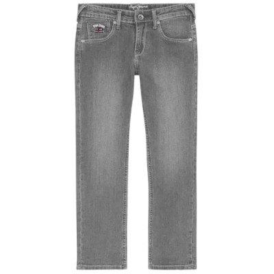 Szare jeansy logo (12L)