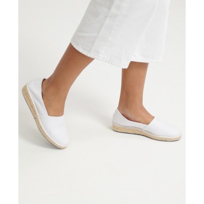 Białe klasyczne espadryle (37)