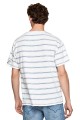 Biały t-shirt paski (S)