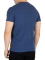 Niebieski t-shirt nadruk (S)