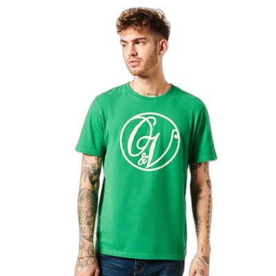 Zielona koszulka nadruk (L)