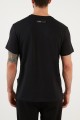 Czarny t-shirt nadruk (XL)